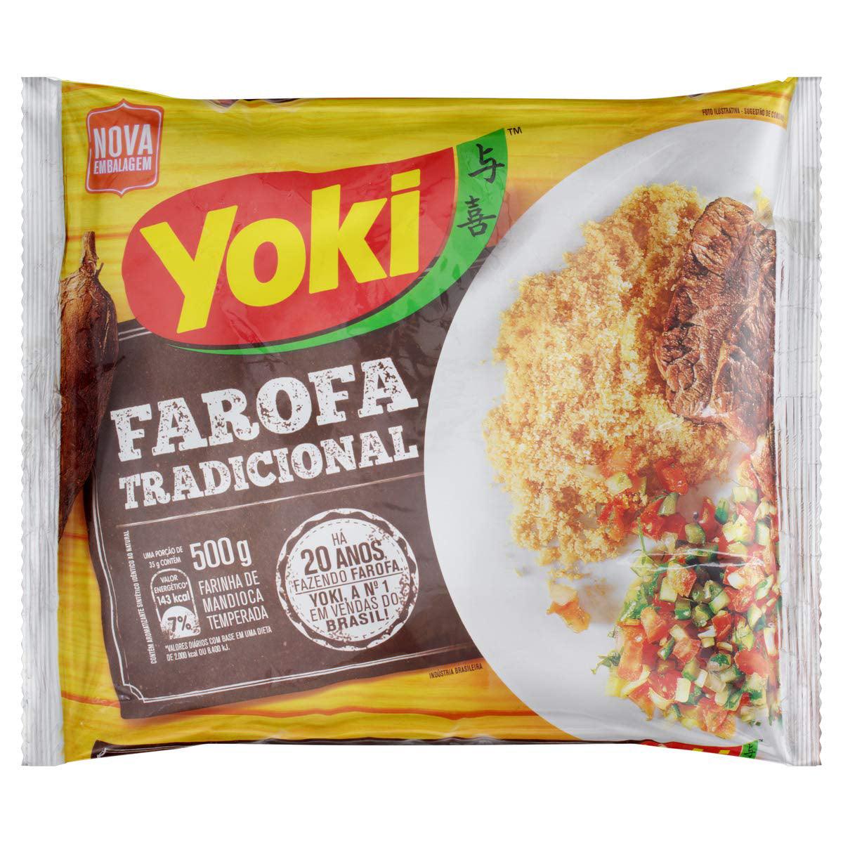 Yoki Farofa De Mandioca Pronta 500G